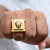 1 Gram Gold Plated Lion Face Attention-getting Design Ring