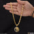 1 gram gold plated lion glittering design chain pendant