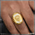 1 Gram Gold Plated Lion Head Ring with Delicate Design and Diamond Detail - Style B176
