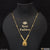1 gram gold plated lovely design fancy necklace for ladies -