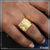 1 gram gold plated mudra cool design superior quality ring