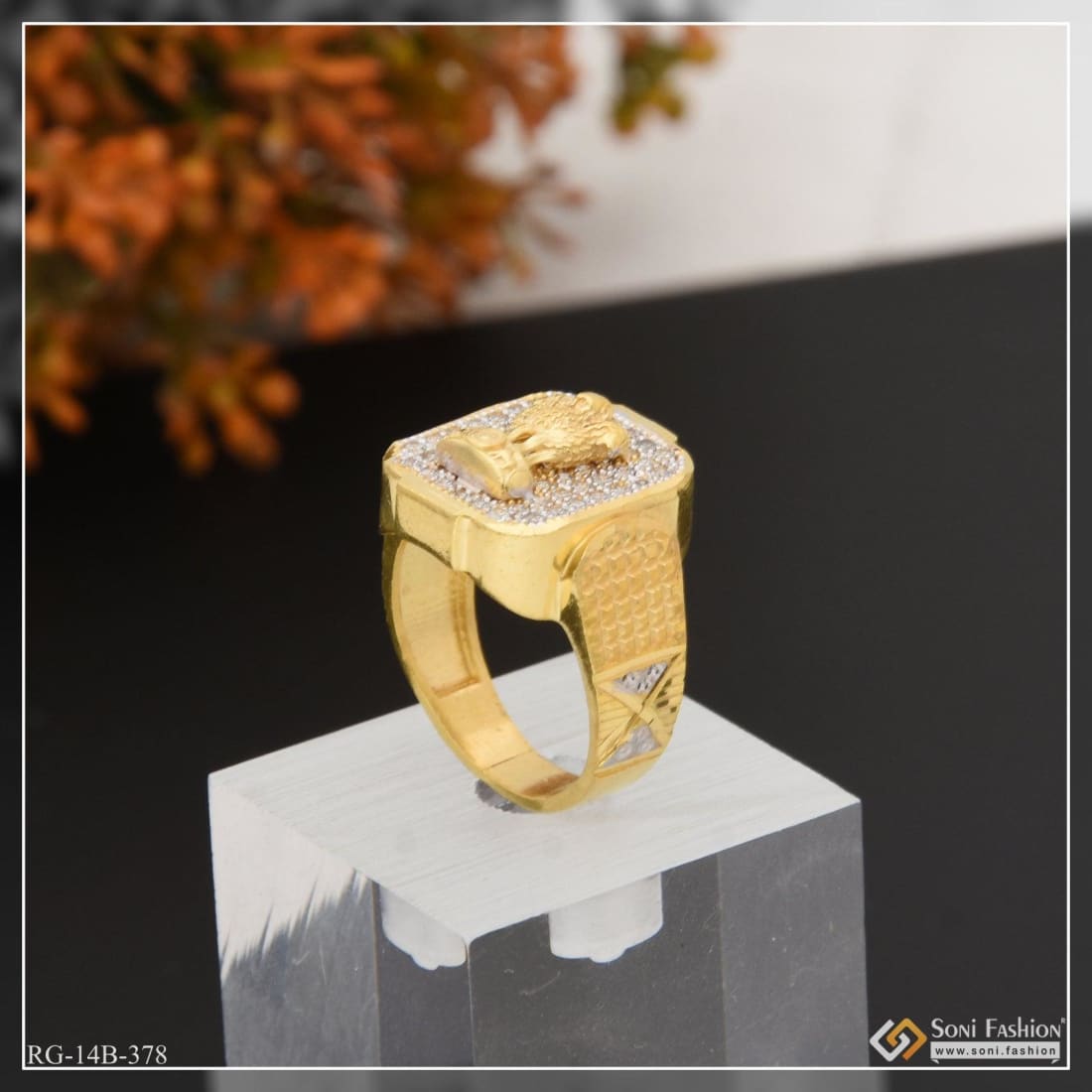 1 Gram Gold Plated With Diamond High-class Design Ring For Ladies - Style  Lrg-028 – Soni Fashion®