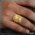 Gold plated lion head ring from 1 Gram Gold Plated Mudra Superior Quality Graceful Design Ring For Men - Style B149