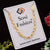 Gold plated nawabi dainty design chain necklace for men - Style C132