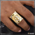 1 Gram Gold Plated Om with Diamond Design High-Quality Ring for Men - Style B425