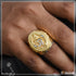 1 Gram Gold Plated Om With Diamond Finely Detailed Design Ring For Men - Style B318