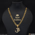 1 Gram Gold Plated Om Extraordinary Design Chain Pendant Combo for Men (CP-B382-A903)