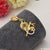 1 Gram Gold Plated Om With Flute Diamond Latest Pendant For