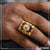 1 Gram Gold Plated Om On Pink Stone Glamorous Design Ring