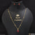 1 gram gold plated pink stone beautiful design necklace set