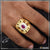 1 gram gold plated pink stone with diamond amazing design