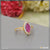 1 Gram Gold Plated Pink Stone With Diamond Chic Design Ring
