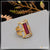 1 Gram Gold Plated Pink Stone With Diamond Delicate Design