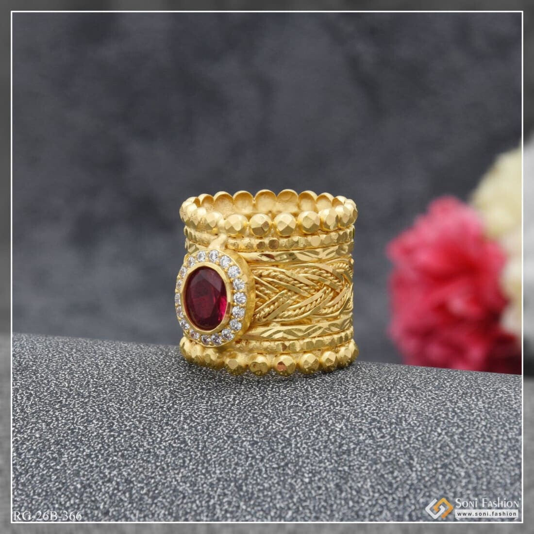 Minimal 18k Gold Thumb Ring for Women| PC Chandra Online Exclusive  Collection