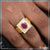 1 Gram Gold Plated Pink Stone With Diamond Antique Design