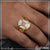 1 Gram Gold Plated Pink Stone With Diamond Men’s Ring - Style B177