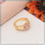 1 Gram Gold Plated Purple Stone Artisanal Design Ring For