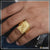 1 gram gold plated radha krishna finely detailed design ring