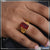 1 Gram Gold Plated Red Stone With Diamond Popular Design