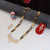 1 Gram Gold Plated With Rose Pendant Mangalsutra Set For