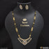 1 Gram Gold Plated with Diamond Best Quality Mangalsutra Set for Women - Style A293