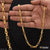 1 gram gold plated round linked design best quality chain