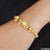 1 Gram Gold Plated With Rudraksha Chic Design Bracelet For