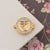 1 Gram Gold Plated Rupee With Diamond Best Quality Button