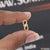 1 Gram Gold Plated S Hook For Chain - Small Size - S6 - Person holding a gold ring