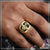 1 gram gold plated shiv on black stone gorgeous design ring