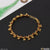 1 Gram Gold Plated Sparkling Design Rudraksha Bracelet For