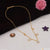 1 gram gold plated star with diamond pretty design necklace
