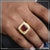 1 gram gold plated red stone with diamond amazing design