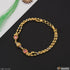1 Gram Gold Plated Red Stone With Diamond Fashionable Bracelet For Lady - Style A247