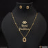 1 Gram Gold Plated Red Stone Fashion-Forward Necklace Set for Ladies - Style A405
