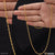 1 gram gold plated streamlined design superior quality chain