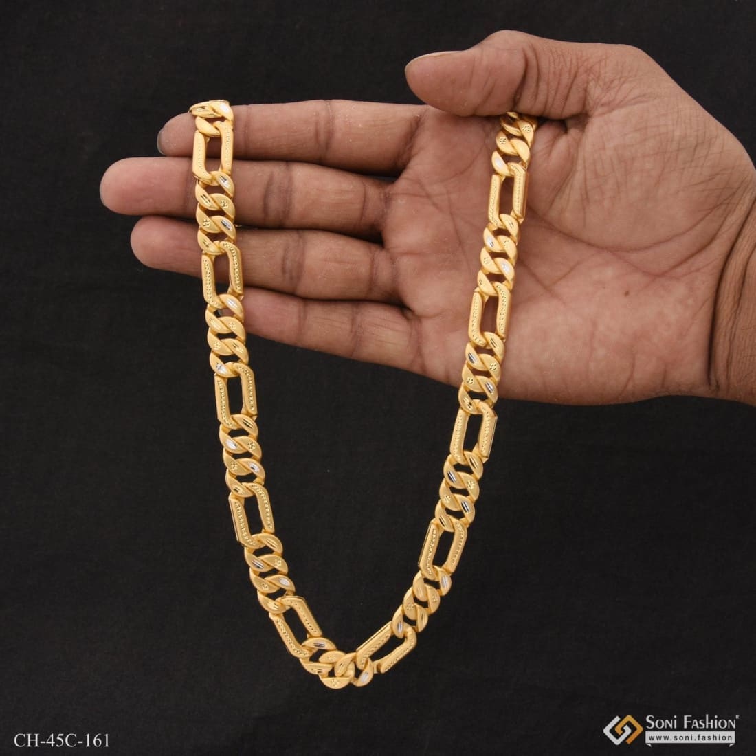 Buy The Bro Code Geometric Shape Fusion Golden Necklace Online At Best  Price @ Tata CLiQ