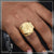 1 gram gold plated swastik attention-getting design ring for