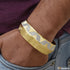 1 Gram Gold Plated Thakar Superior Quality Graceful Design Kada for Men - Style A985