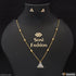 1 Gram Gold Plated Triangle Charming Design Necklace Set for Ladies - Style A429