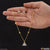 1 gram gold plated triangle charming design necklace set for