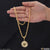 1 gram gold plated triangle popular design chain pendant