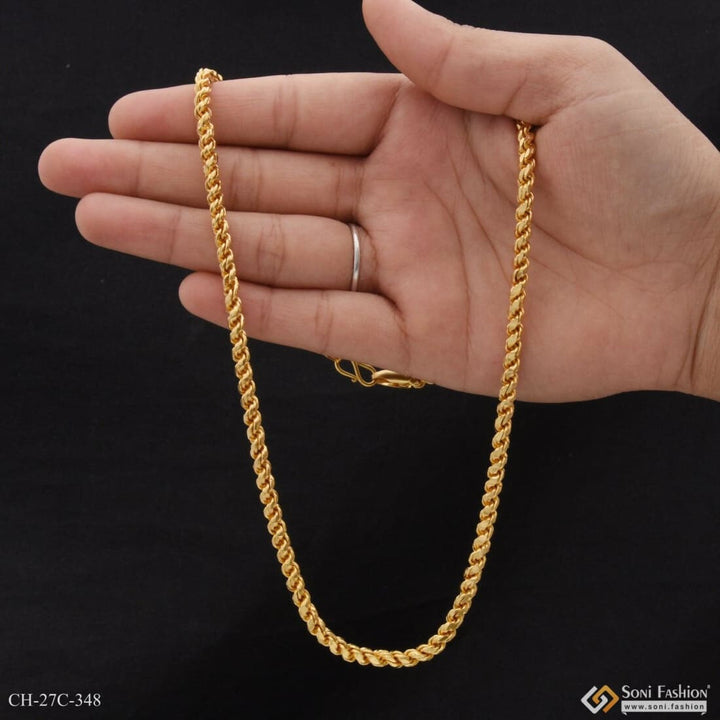 Gram Gold Plated Unique Design Premium-grade Quality Chain For