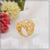 1 gram gold plated white stone cute design best quality ring
