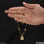 1 Gram Gold Plated White Stone Finely Detailed Necklace Set