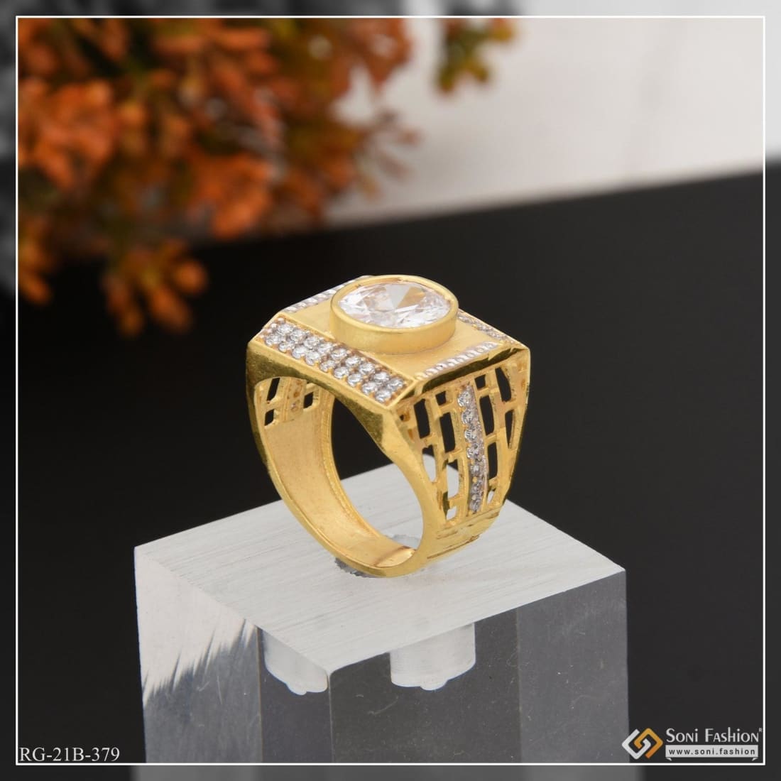 Buy Timeless Diamond Design Diamond Men's Ring Online | ORRA