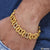 Gold plated bracelet with diamond clasp - Style C922