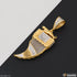 1 Gram Gold Plated with Diamond Finely Detailed Design Pendant for Men - Style B775
