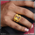 1 Gram Gold Plated Yellow Stone Attention-Getting Design Ring for Men - Style B308
