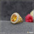 1 Gram Gold Plated Yellow Stone With Diamond Funky Design
